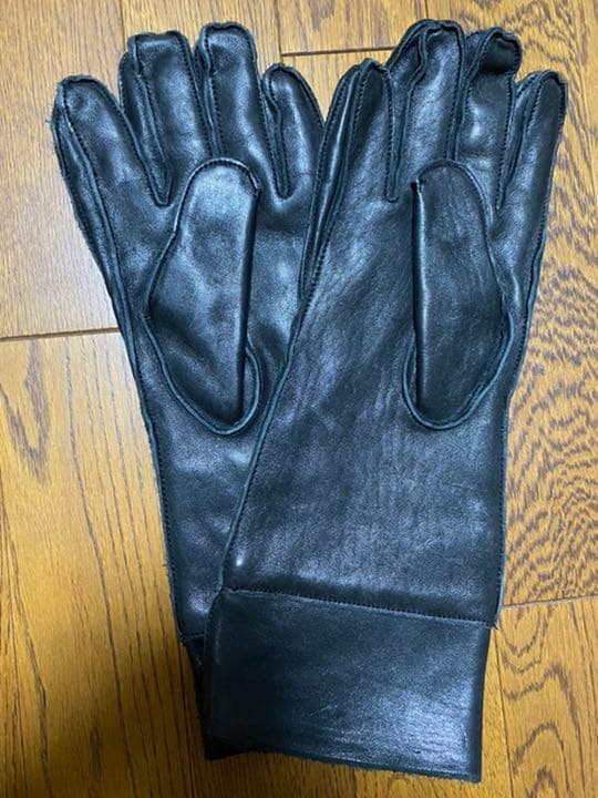 よる・ロングレザーグローブ　【Yoji Yamamoto】 ブラック