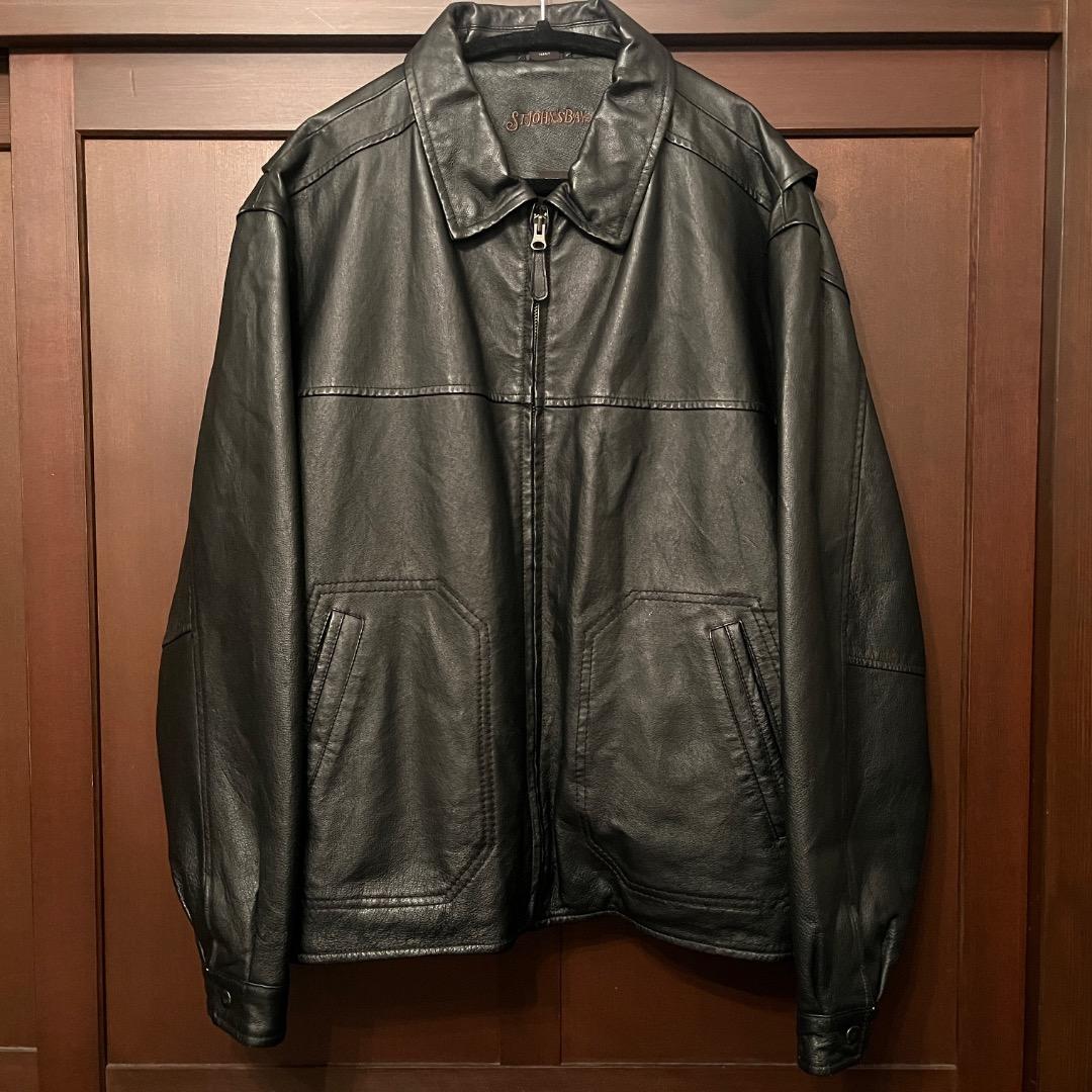 レザージャケット St. John's Bay セントジョンズベイ XL 90s
