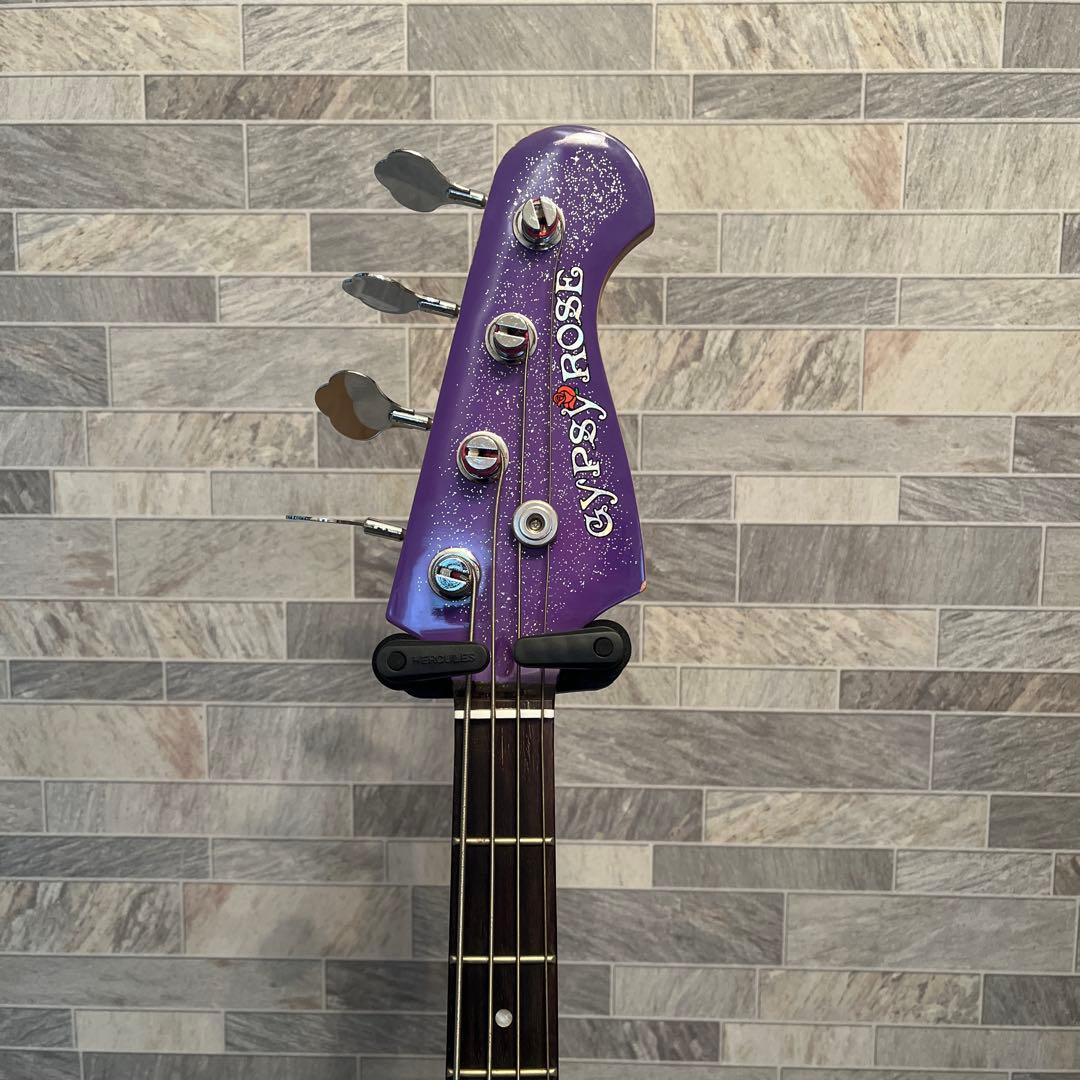 Gypsy Rose エレキベース パープル　プレシジョンベース