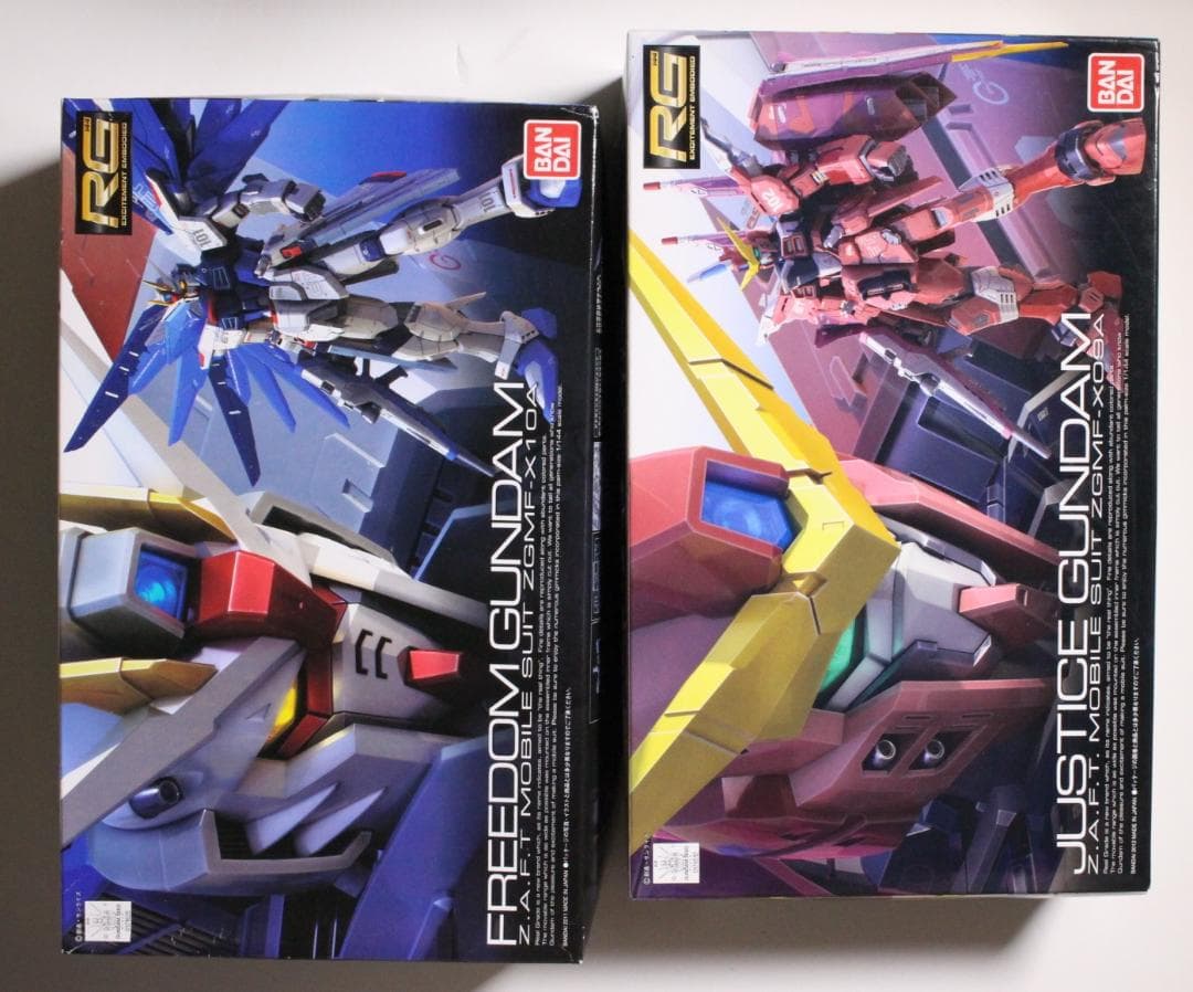 RG 1/144 機動戦士ガンダムSEED 5個セット フリーダム ジャスティス