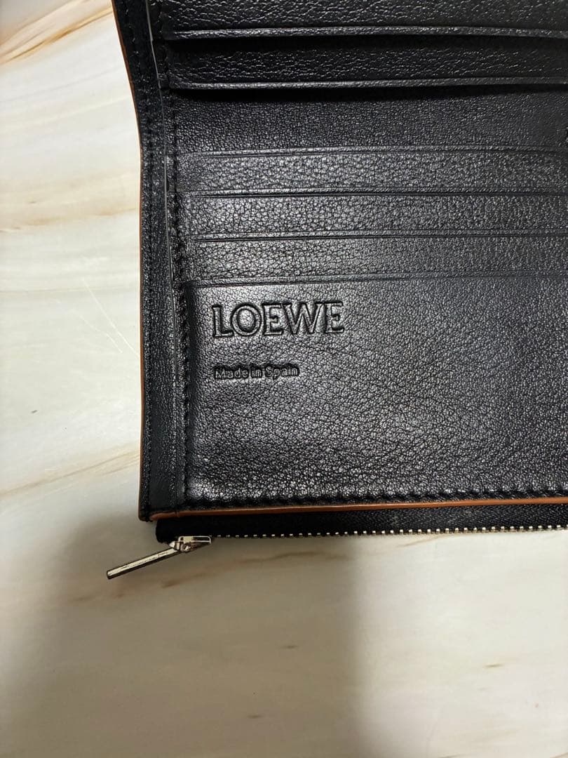 LOEWE 三つ折り財布 ブラック