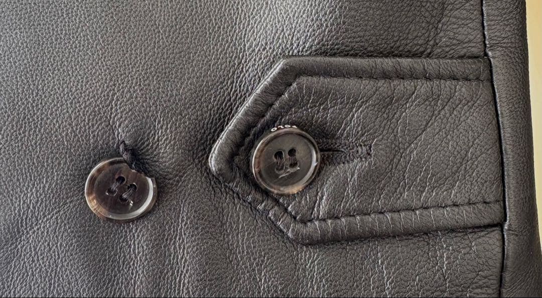 Polo Ralph Lauren ブラックレザーシングルライダース