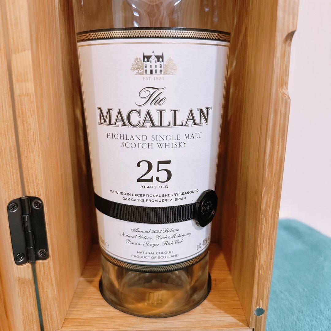 マッカラン25年　空瓶2本　木箱3箱セット