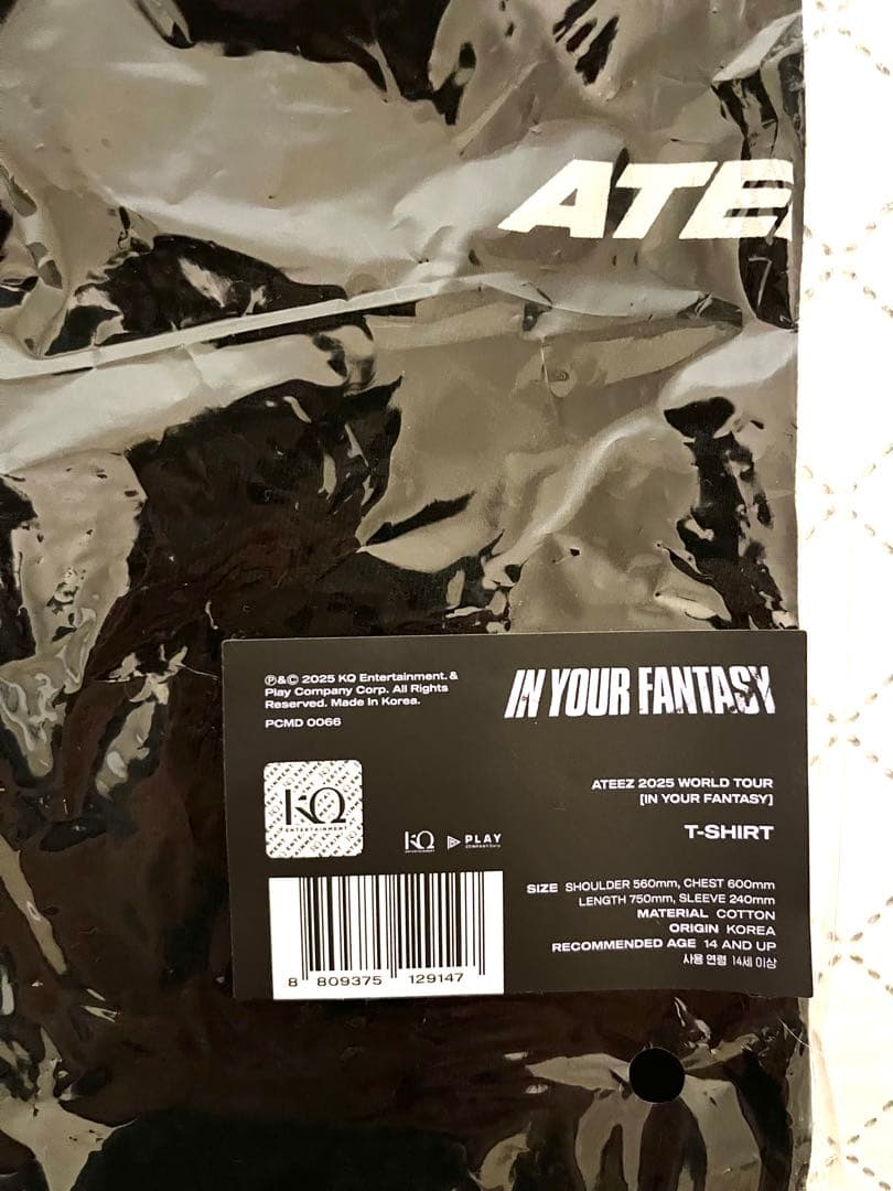ATEEZ In Your Fantasy ツアーTシャツ