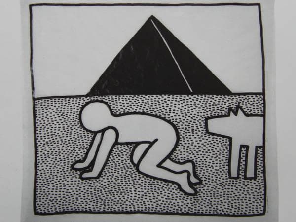 Keith Haring、No.2、希少画集画、新品額装付、状態良好