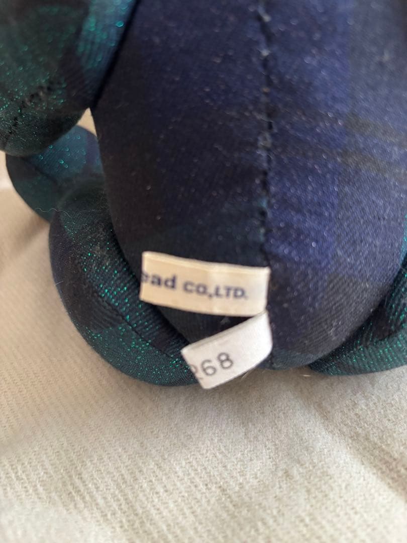 JaneMarple ノベルティ　テディベア　タータンチェック