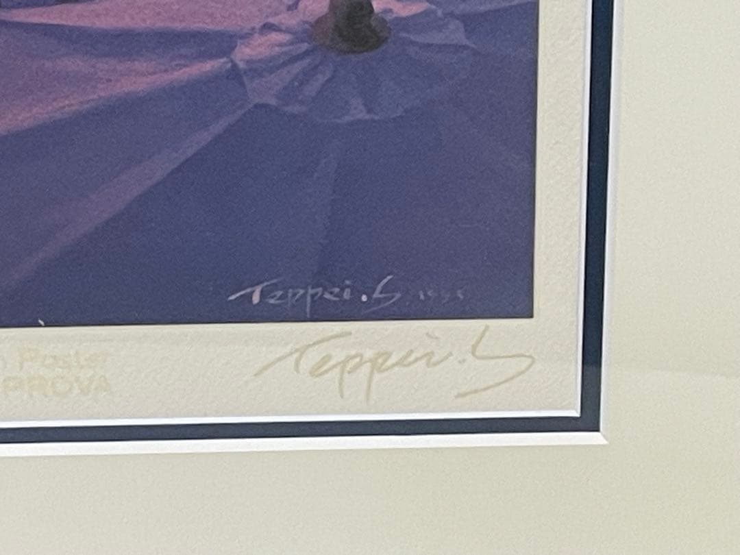 笹倉鉄平代表作「カフェ・ベラノッテ」美品（新品額）限定ミックスドメデイア