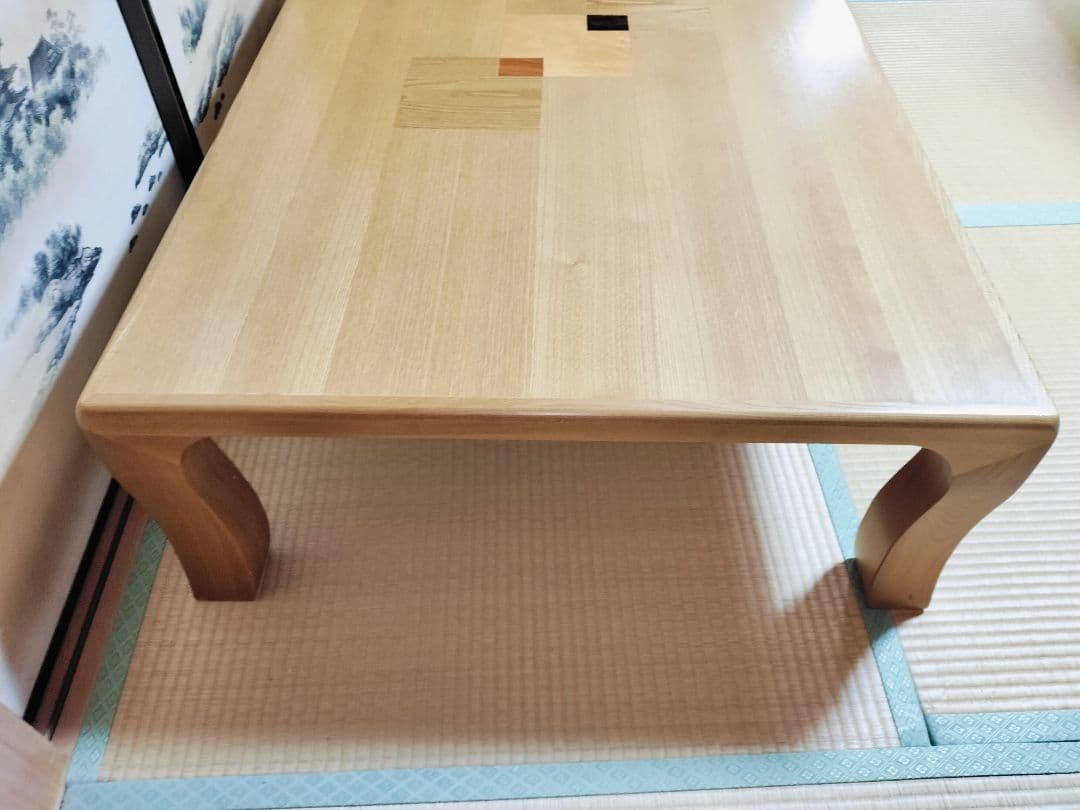 木製 座卓 机 テーブル 大きめ ダイニングテーブル