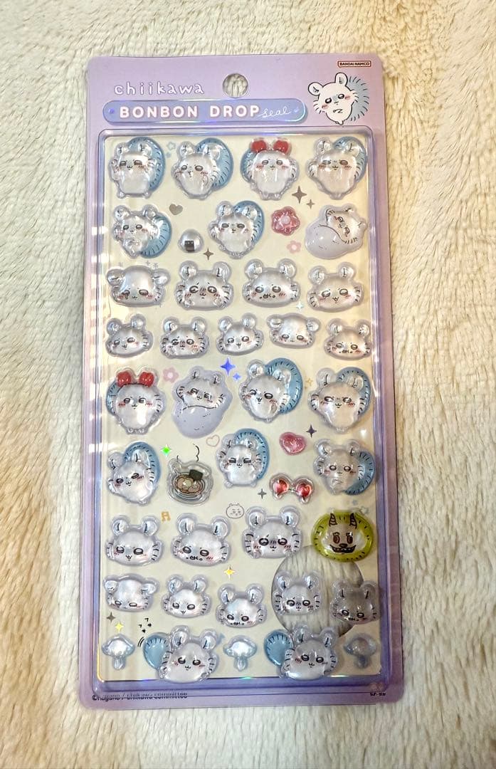 【バラ売り可】【おまけ付き】ちいかわボンボンドロップシール　第2弾4種　計34枚