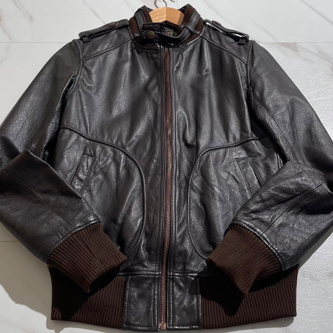 【美品✨】ヒステリックグラマー HG レザージャケット キムタク着用 ブラウンS