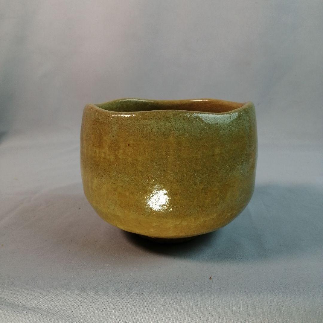 【茶道具】壺楽造　赤楽茶碗覚入秋山路写　A493