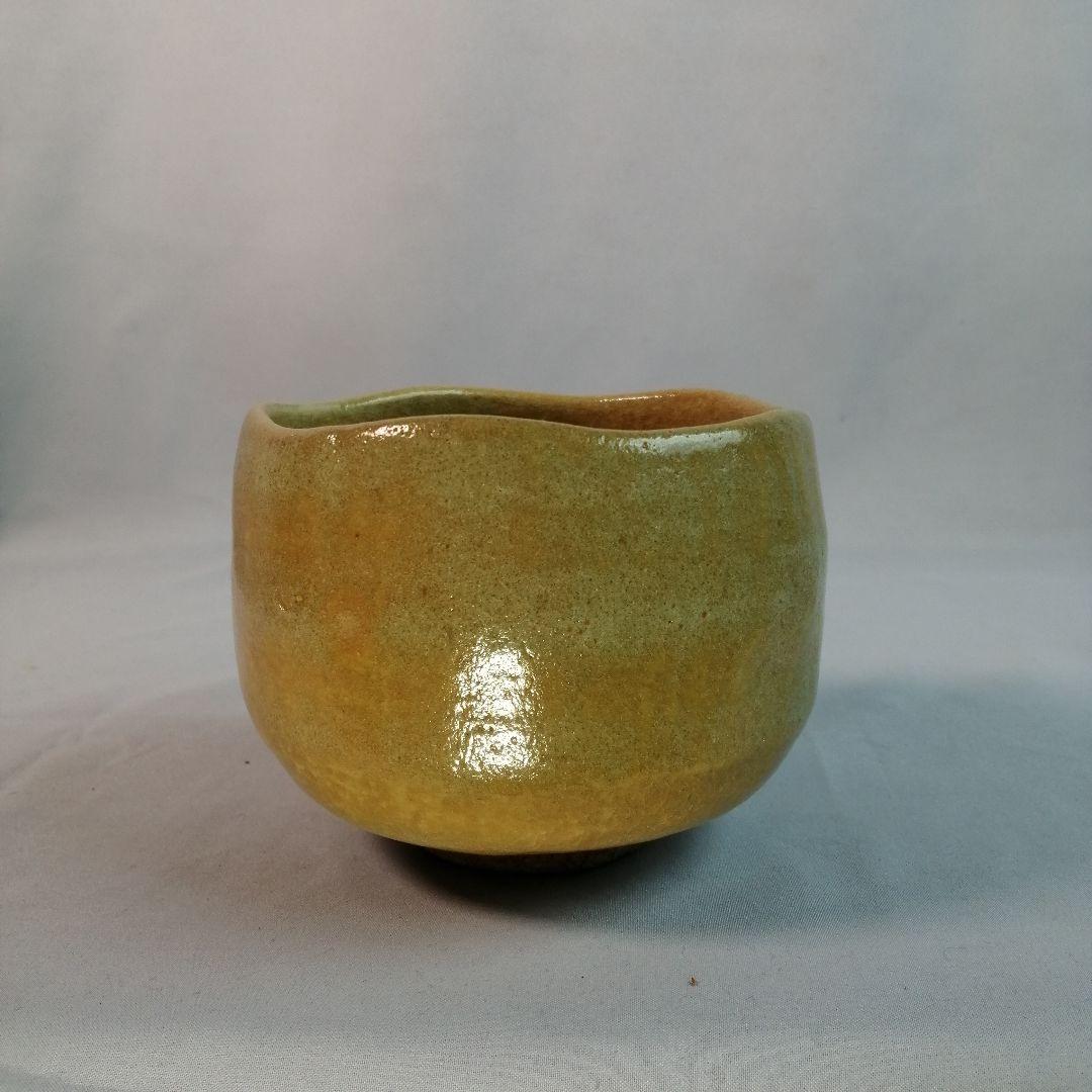 【茶道具】壺楽造　赤楽茶碗覚入秋山路写　A493