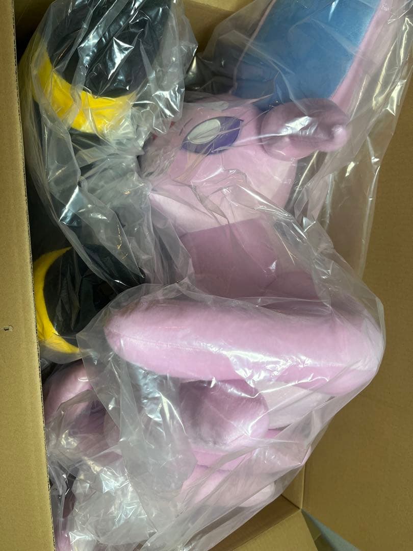 ポケモンセンター　等身大 エーフィ&ブラッキー　　ぬいぐるみ 寝そべり　新品