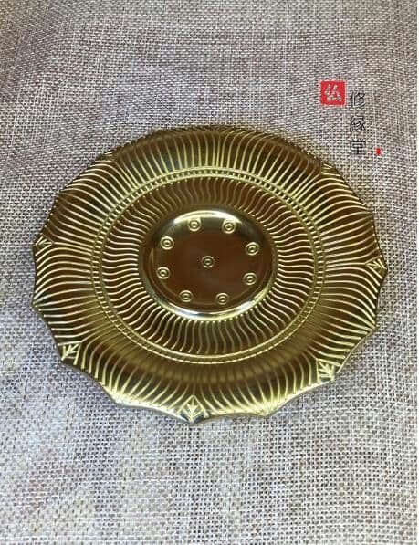 真言宗法具 法器 2点セット 回転法輪 法輪·輪宝 真鍮製