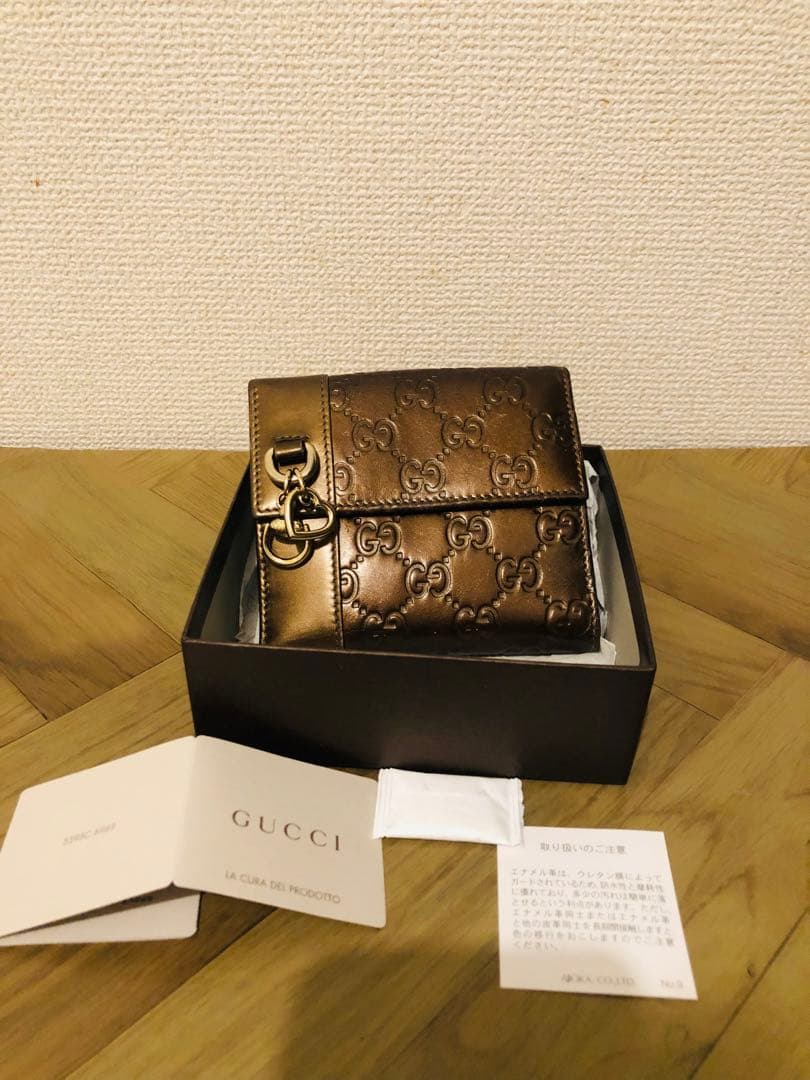 GUCCI グッチ 270028-AHB1G/2314 ダブルホック財布