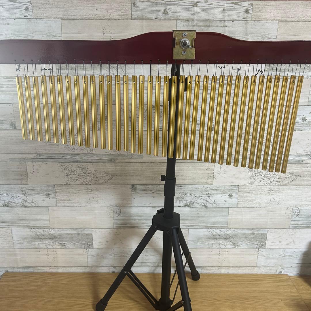 【善吉】 ウインドチャイム 36本 スタンド付き メーカー不明