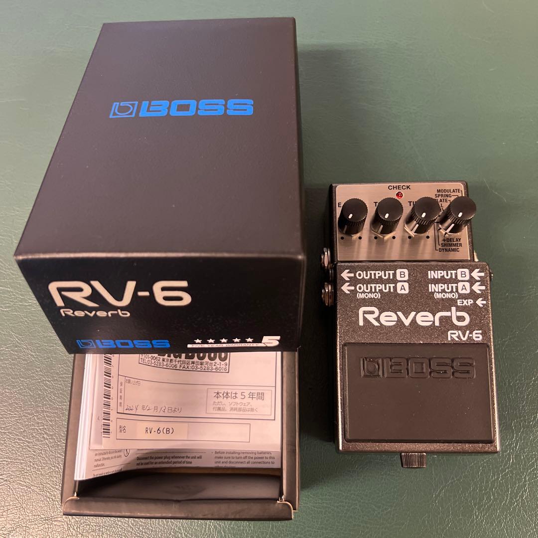 BOSS RV-6 Reverb 美品、元箱・保証書付き