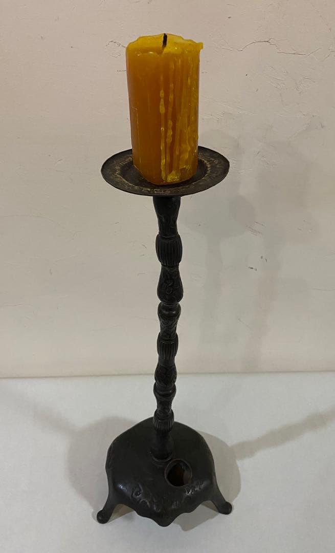 骨董　蝋燭立て　灯火器　キャンドルホルダー　アンティーク