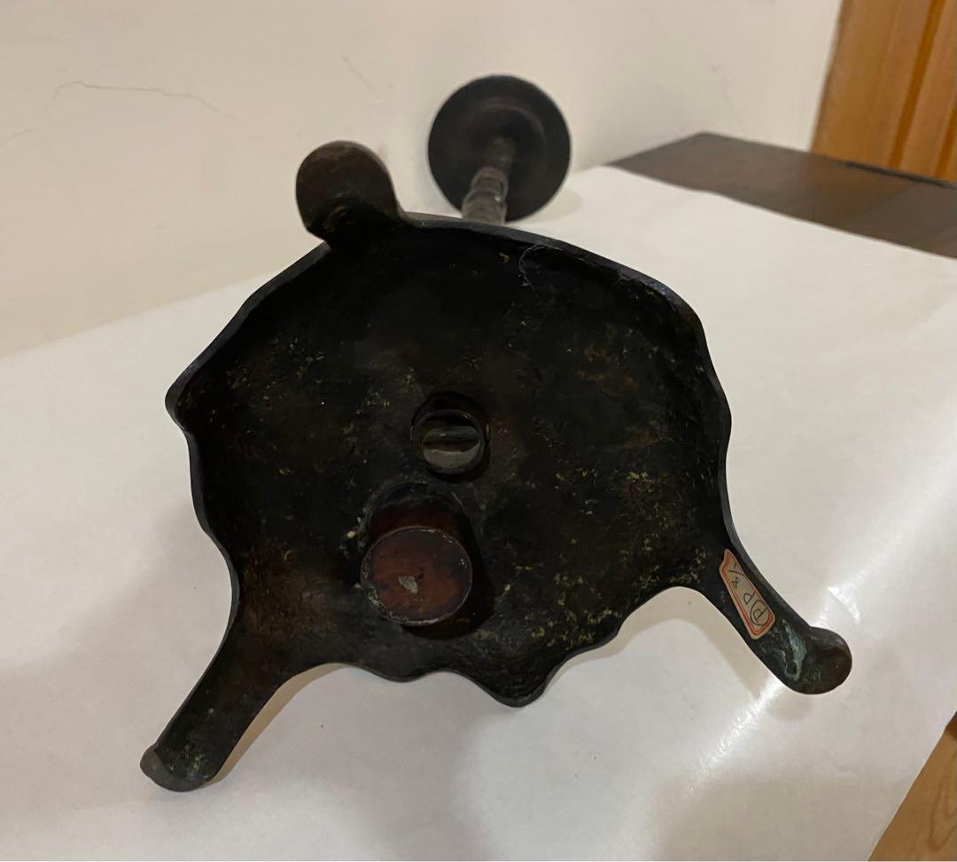 骨董　蝋燭立て　灯火器　キャンドルホルダー　アンティーク