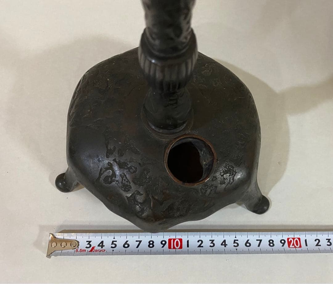 骨董　蝋燭立て　灯火器　キャンドルホルダー　アンティーク