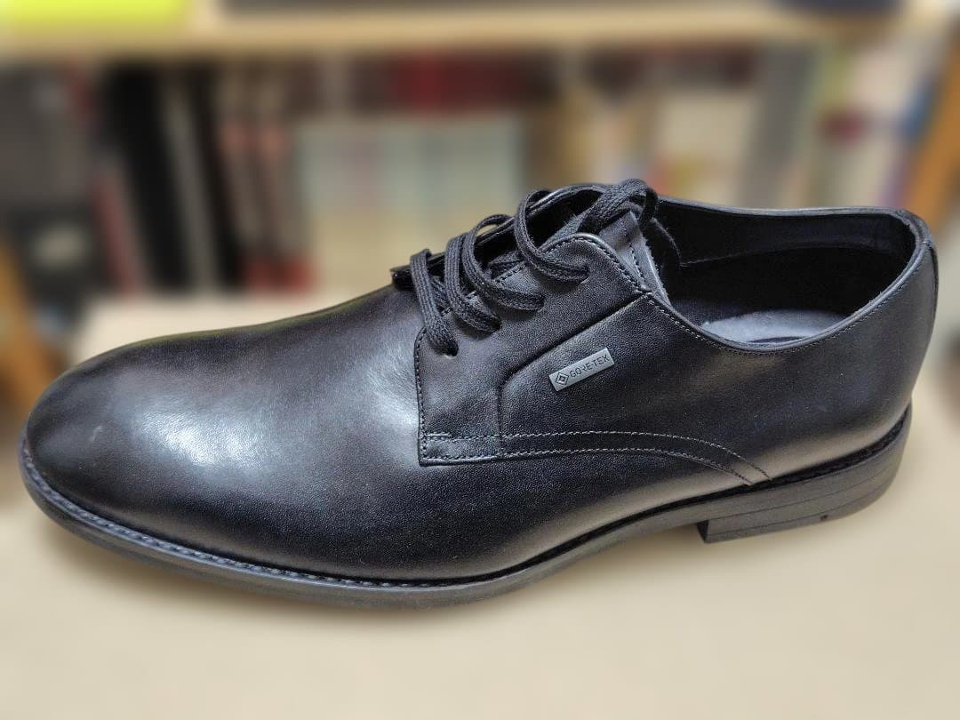 Clarks Ronnie Walk ブラックレザー メンズ UK7G 未使用