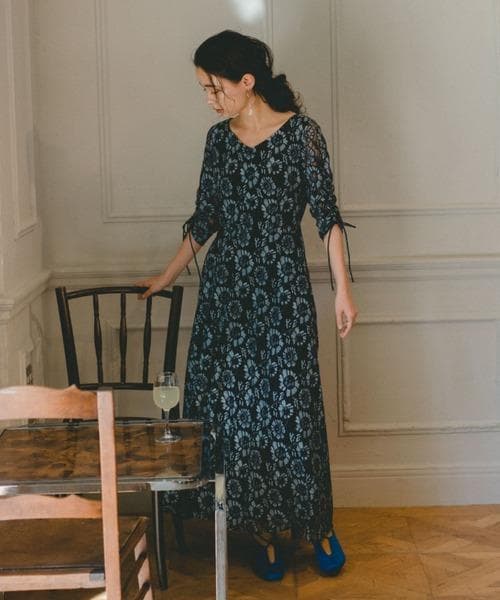 美品 Kastane カスタネ ドレス マキシワンピース 結婚式 パーティー M