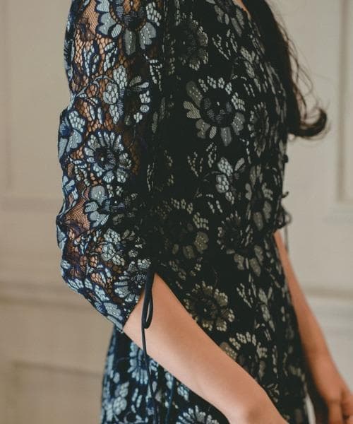 美品 Kastane カスタネ ドレス マキシワンピース 結婚式 パーティー M