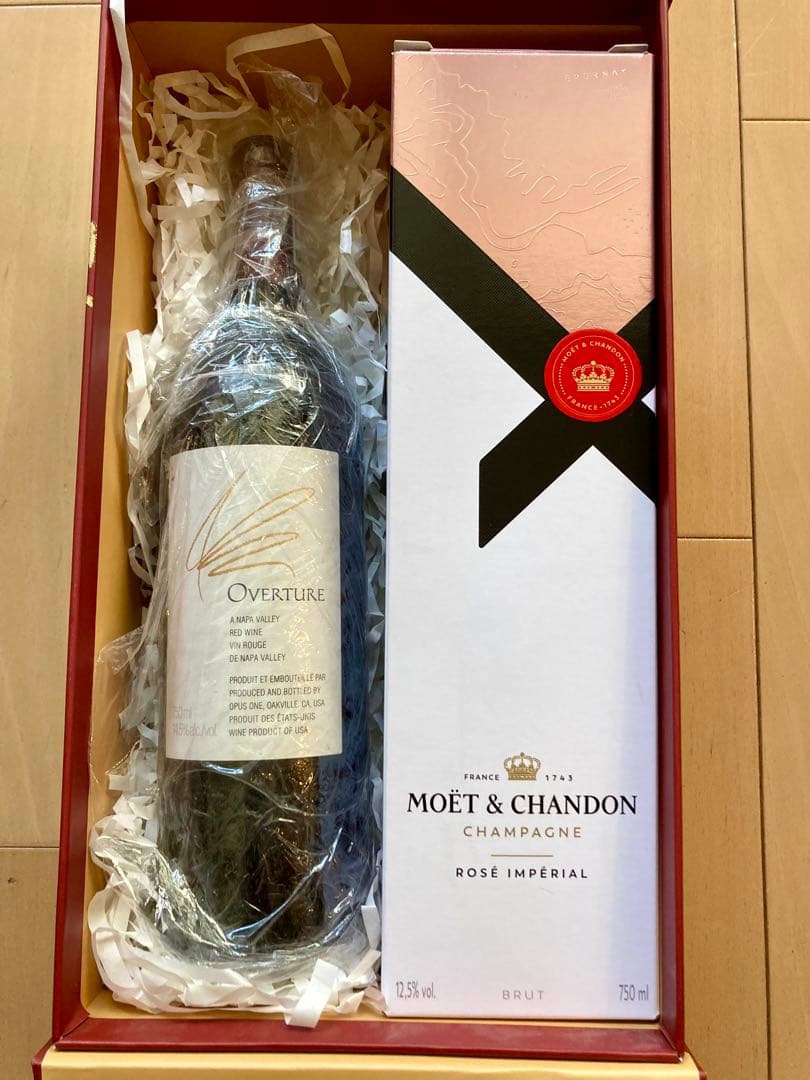 OVERTUREとMOET & CHANDON ROSE IMPERIALセット