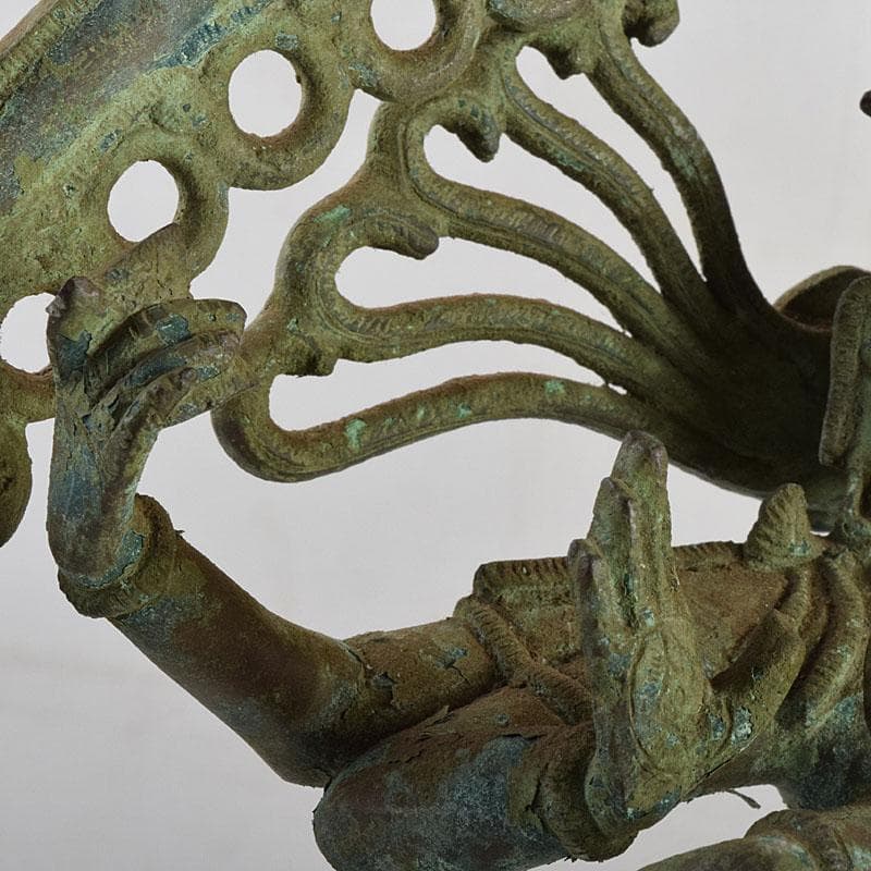 仏教美術　古銅青銅　シヴァ神像　ダンシングシヴァ神　置物　V　R9386H