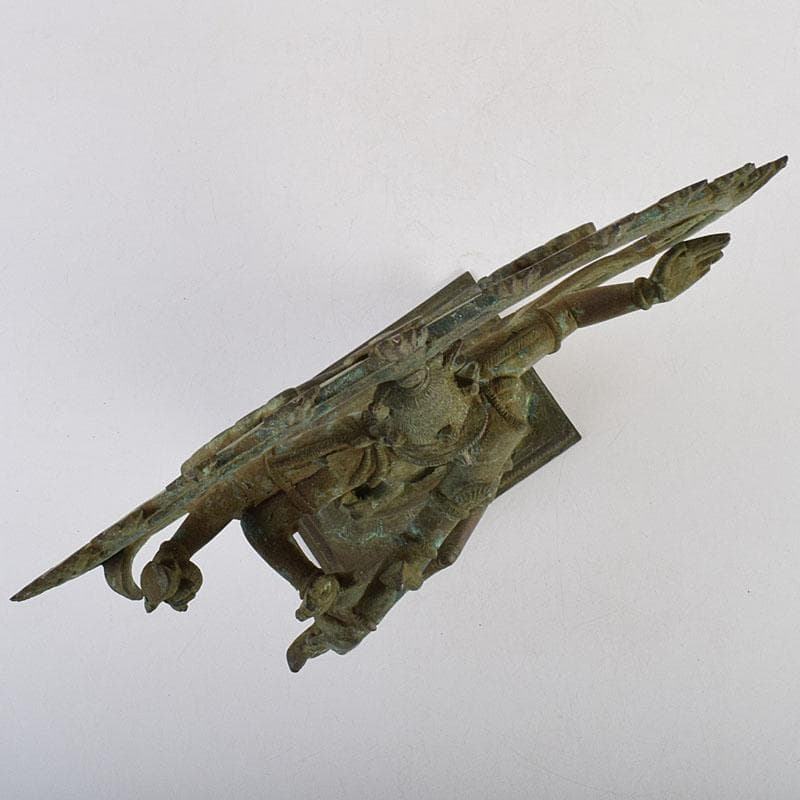 仏教美術　古銅青銅　シヴァ神像　ダンシングシヴァ神　置物　V　R9386H