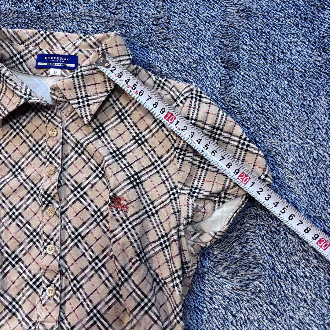 ノヴァチェック　BURBERRY BLUE LABEL チェック柄 ポロシャツ
