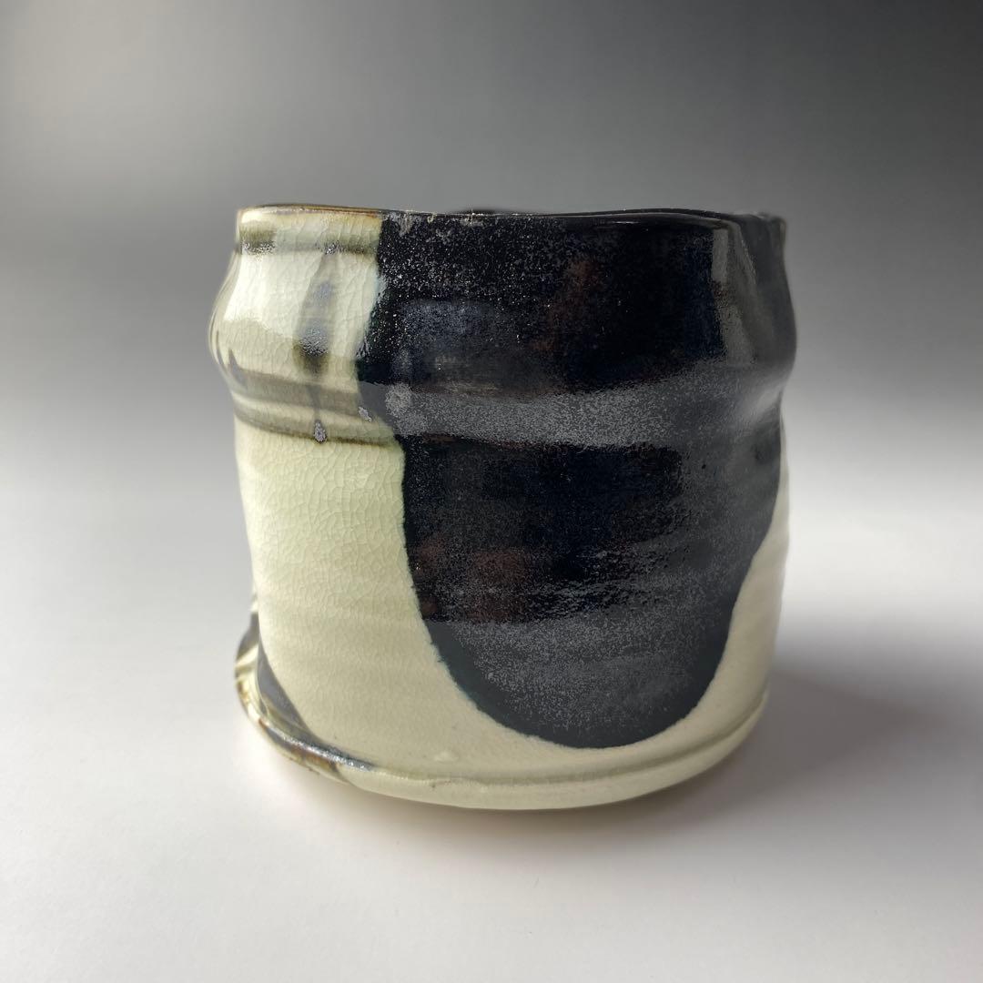 ◆黒織部 井口海仙好 二代目 宮川香雲 作 火入 茶道具 裏千家