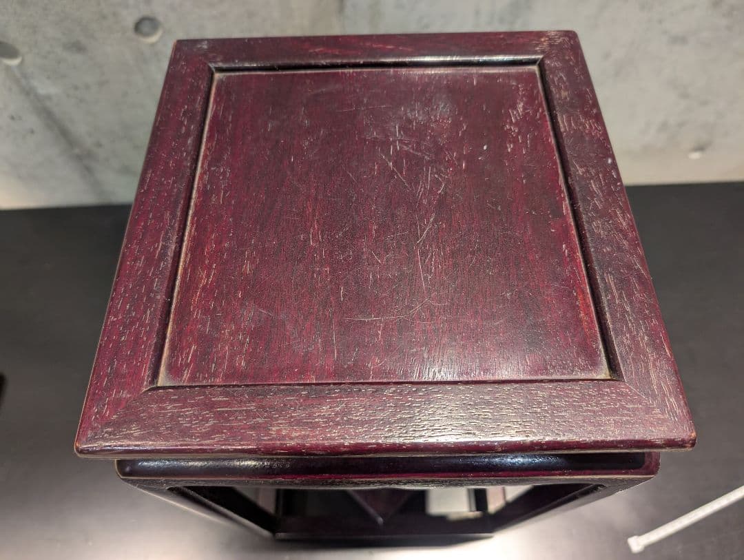 カリモク家具 　花台　高卓　昭和レトロ