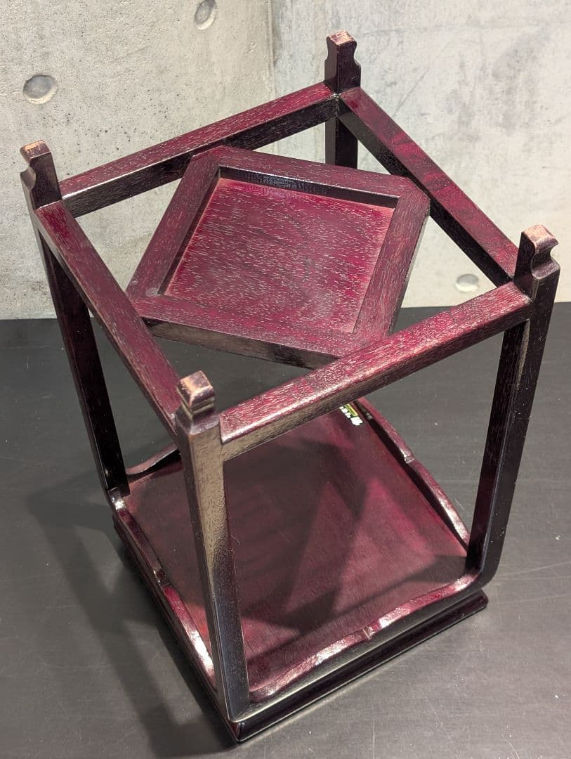 カリモク家具 　花台　高卓　昭和レトロ