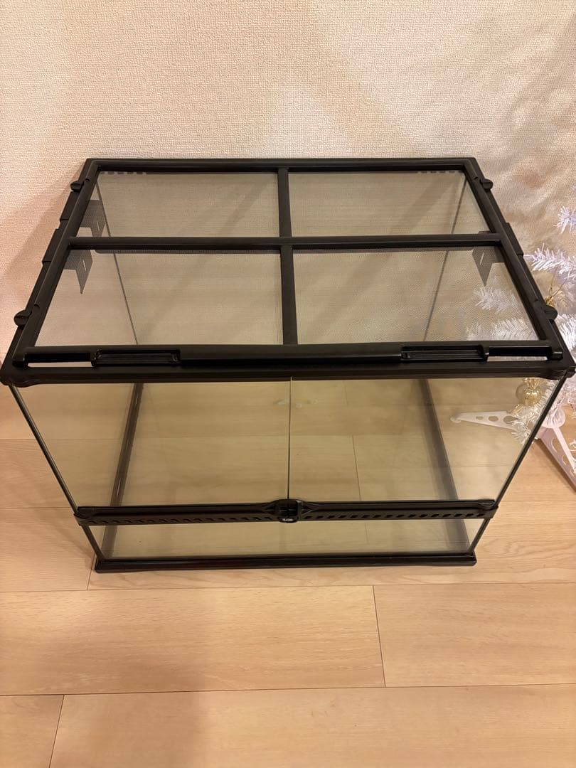 中型透明ガラス飼育ケージ