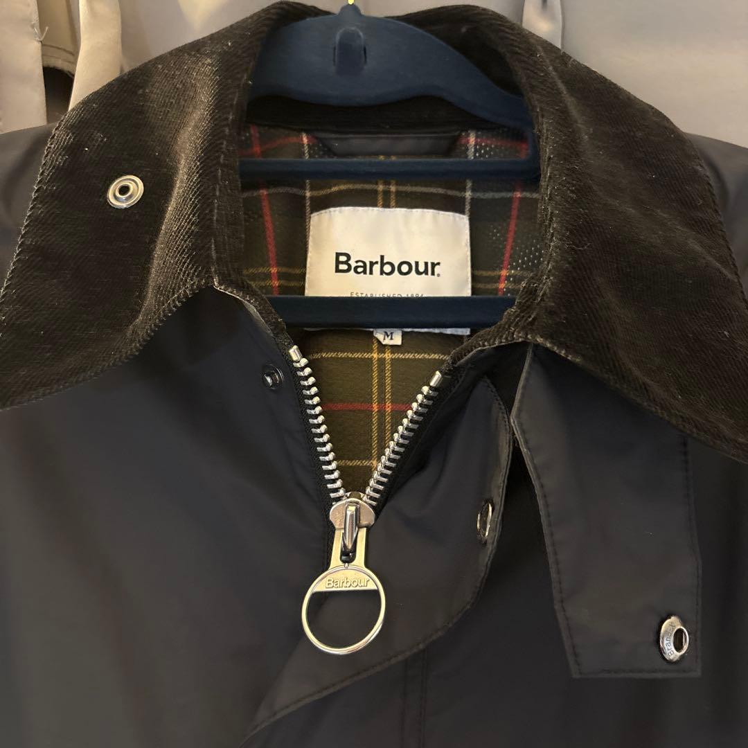 Barbour ネイビージャケット コーデュロイ襟