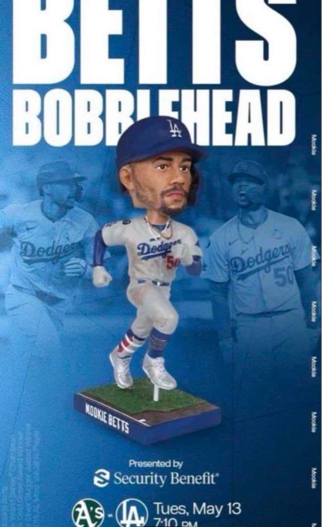 大谷翔平50/50クラブボブルヘッド(5/15)とベッツボブルヘッド(5/13)