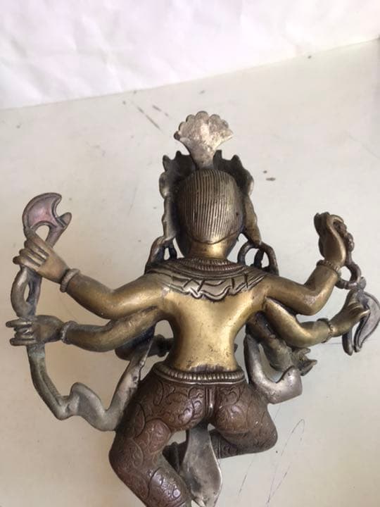 仏教仏像，古銅製，辟邪，招財，高21cm，重1450克