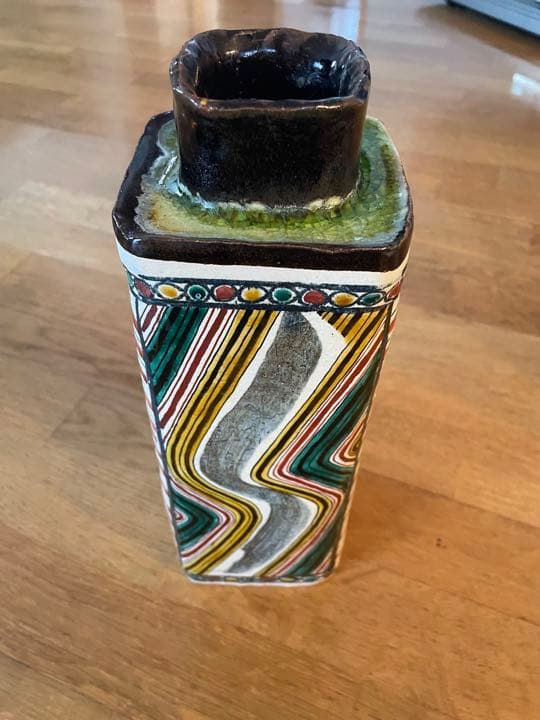 九谷焼　花器　松平雪生