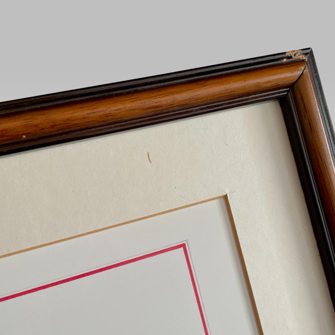 フランス ヴィンテージ【アノニマスアート】額装ポスター 壁掛け オブジェ