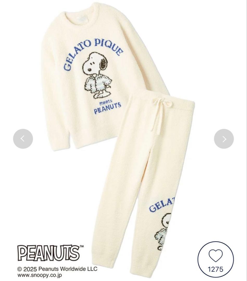 スヌーピー GELATO PIQUE ルームウェアセット