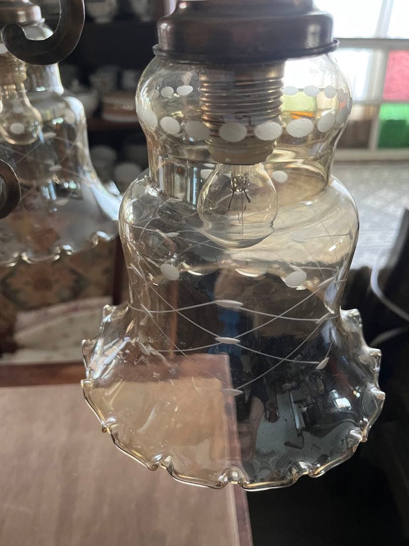 未使用 シャンデリア 大正ロマン インテリア 希少 アンティーク ビンテージ