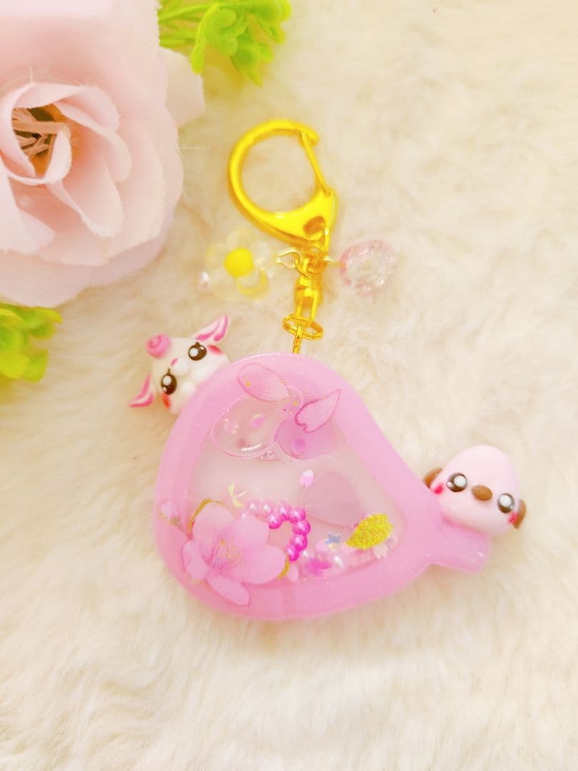 Easterにんじん　うさぎ　フェイクスイーツ　樹脂粘土　スイーツデコ