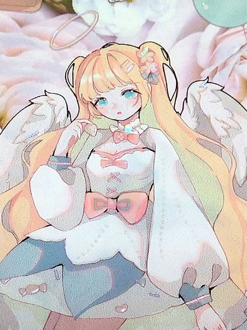 J469＃天使夜餐(贝壳光)阅后即焚切り売り海外人物マステ女の子