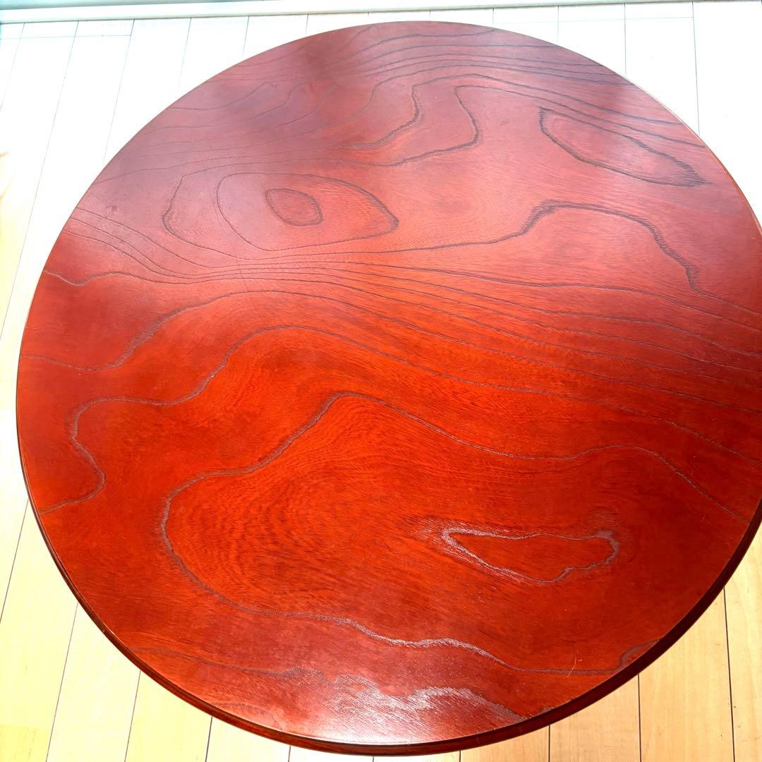 【激レア】ちゃぶ台 円卓 丸卓 昭和レトロ アンティーク 木製 インテリアその他