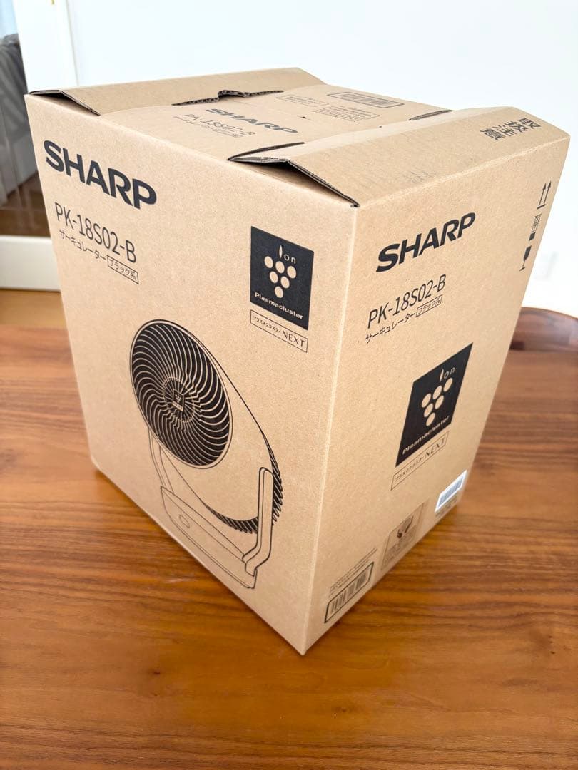 SHARP サーキュレーター PK-18S02 ブラック プラズマクラスター　黒