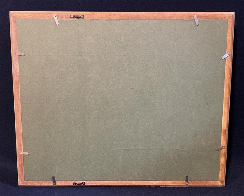 「真作」縄稚輝雄「薔薇」静物画　油彩画　額装　サイン有り　F4号