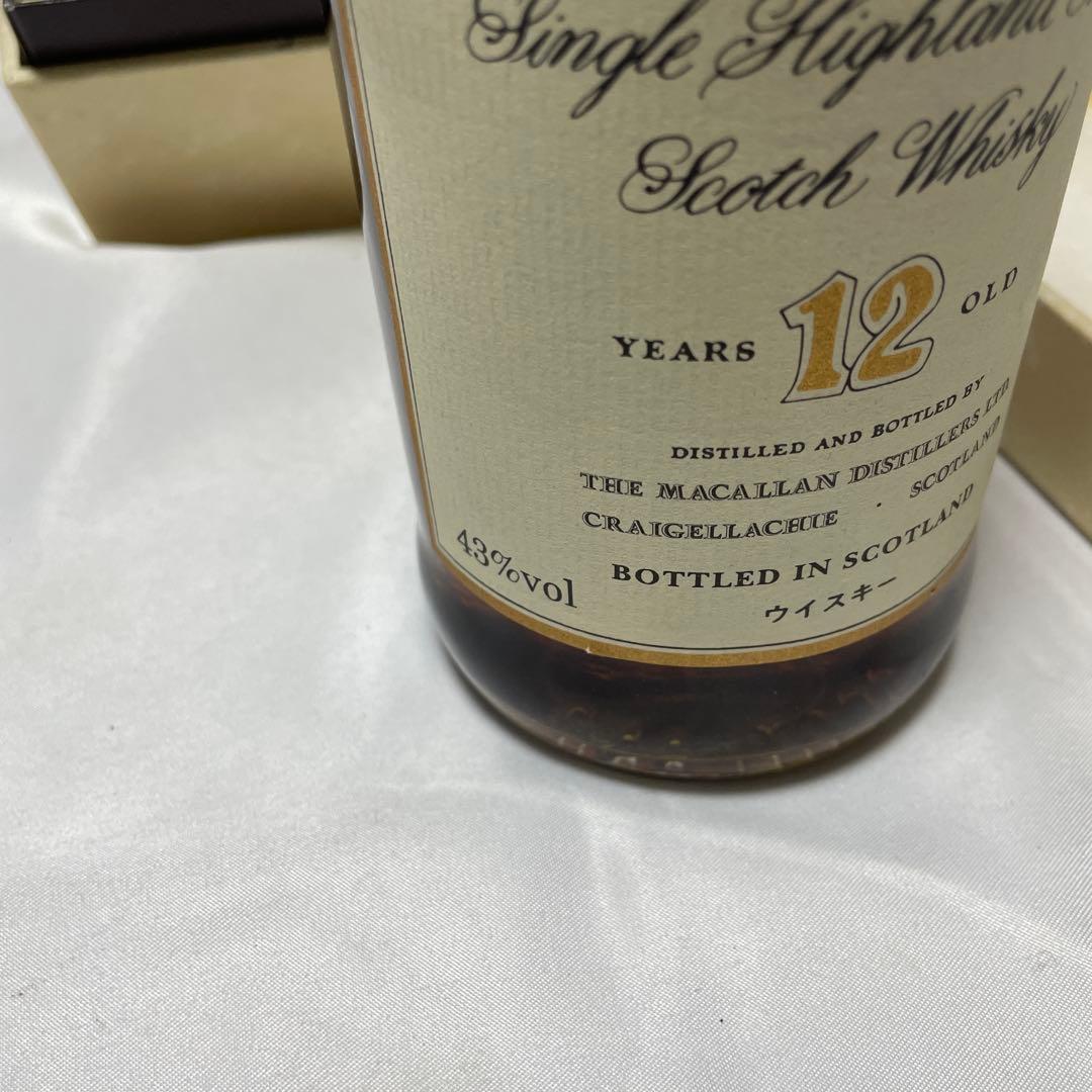 MACALLAN マッカラン12年 旧ボトル 箱付 未開封