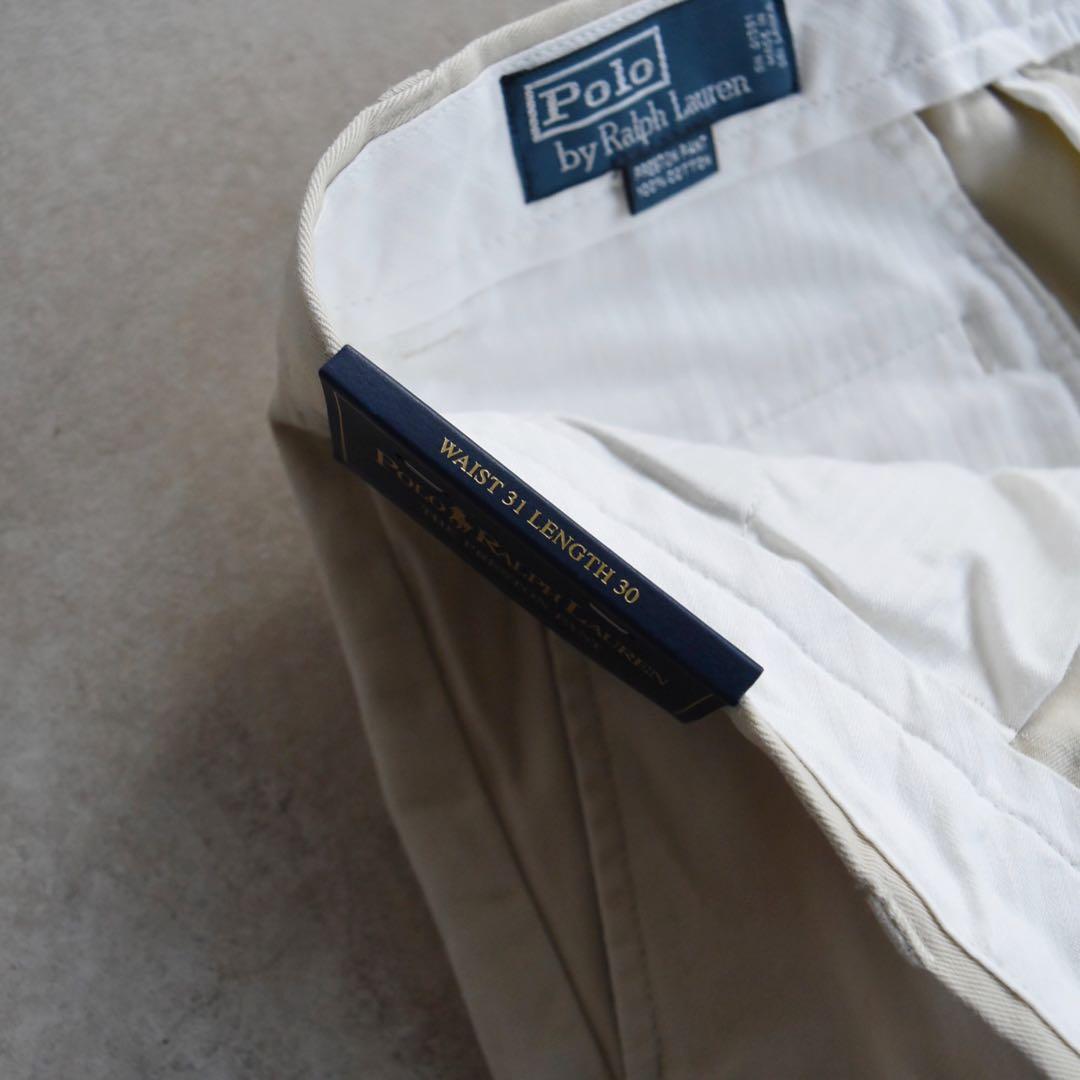 90s ラルフローレン ノータックチノ ポロチノ 未使用 W31 L30 レア