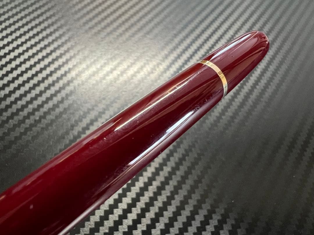 モンブラン 万年筆 極美品 144 F 中白 ボルドー